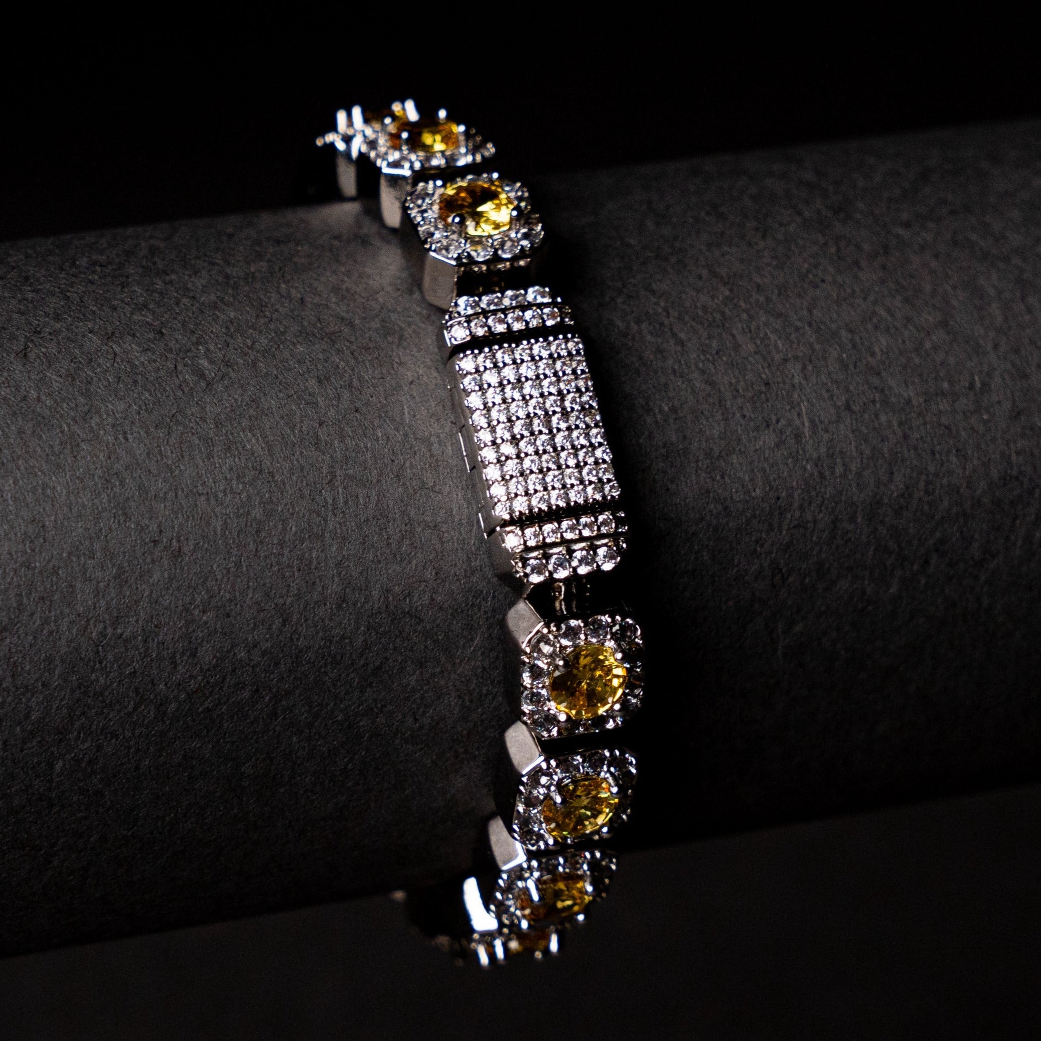 Yellow Cushion Cut Bracelet